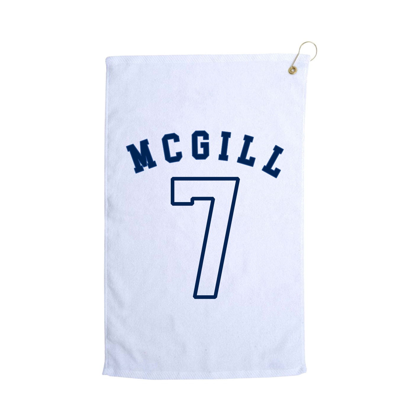 Golf Towel — Shirsey Arch in White