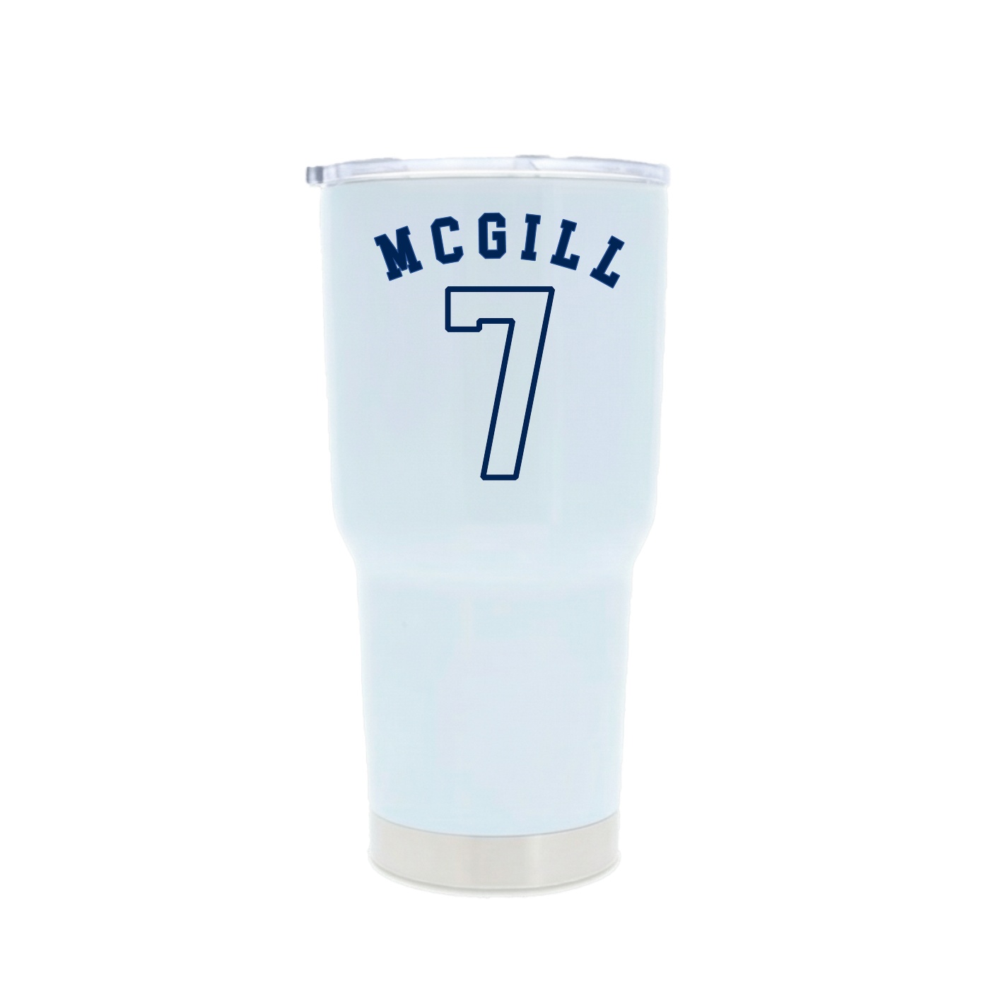 30oz Stainless Steel Tumbler — Shirsey Arch in White