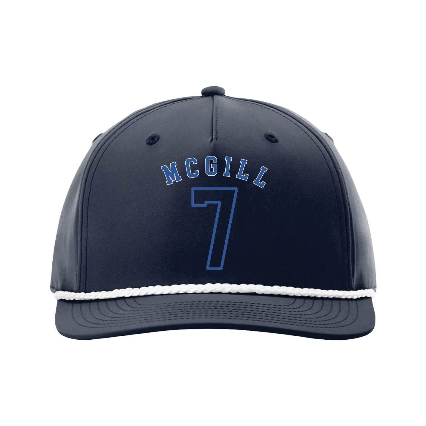 Five-Panel Classic Rope Cap — Shirsey Arch in Navy