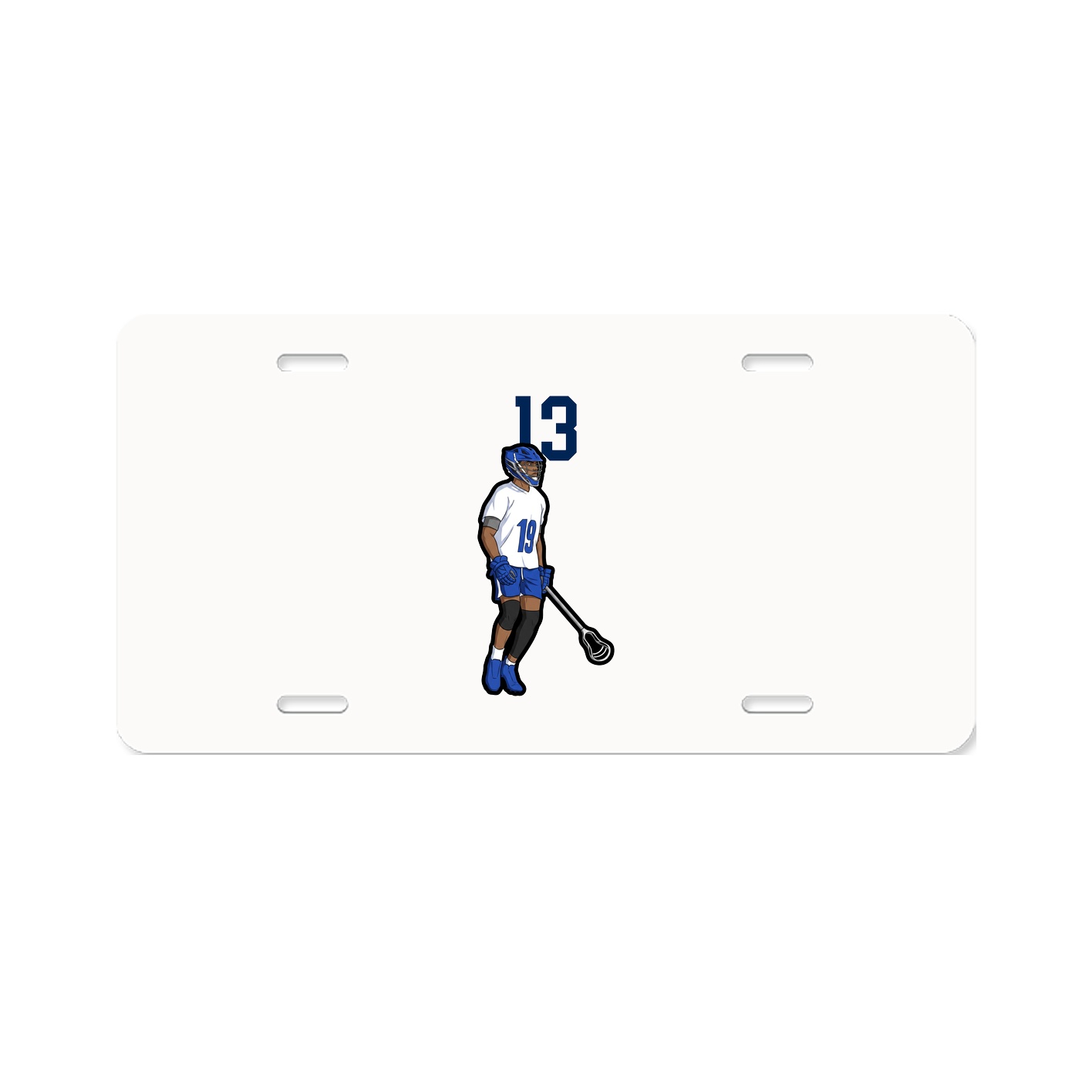 License Plate — Number Top in Classic