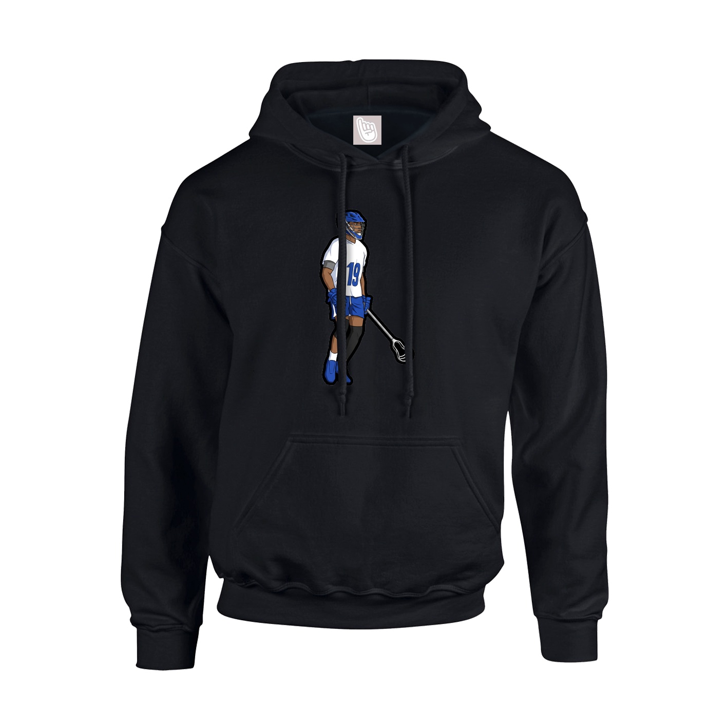 Hoodie — Name Vertical in Black