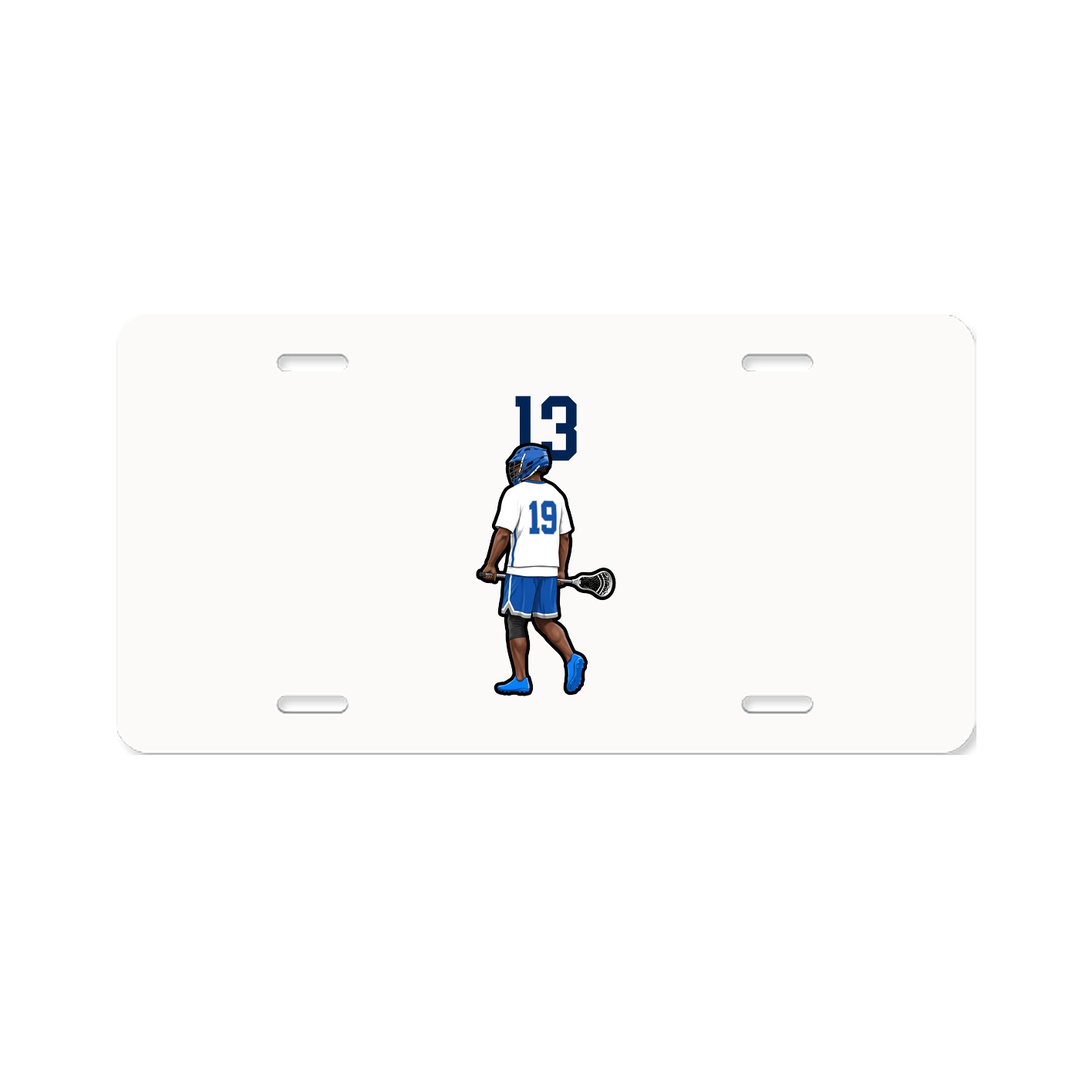 License Plate — Number Top in Classic
