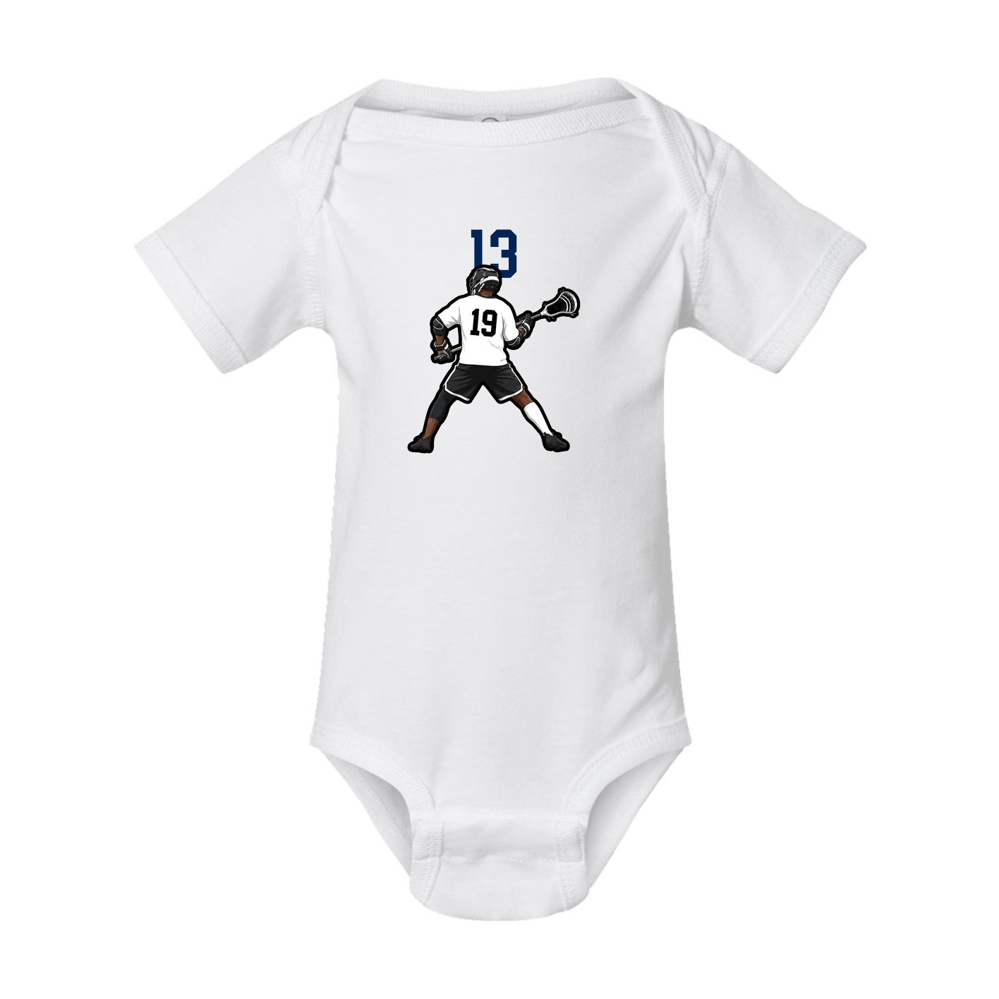 Baby Onesie — Number Top in White