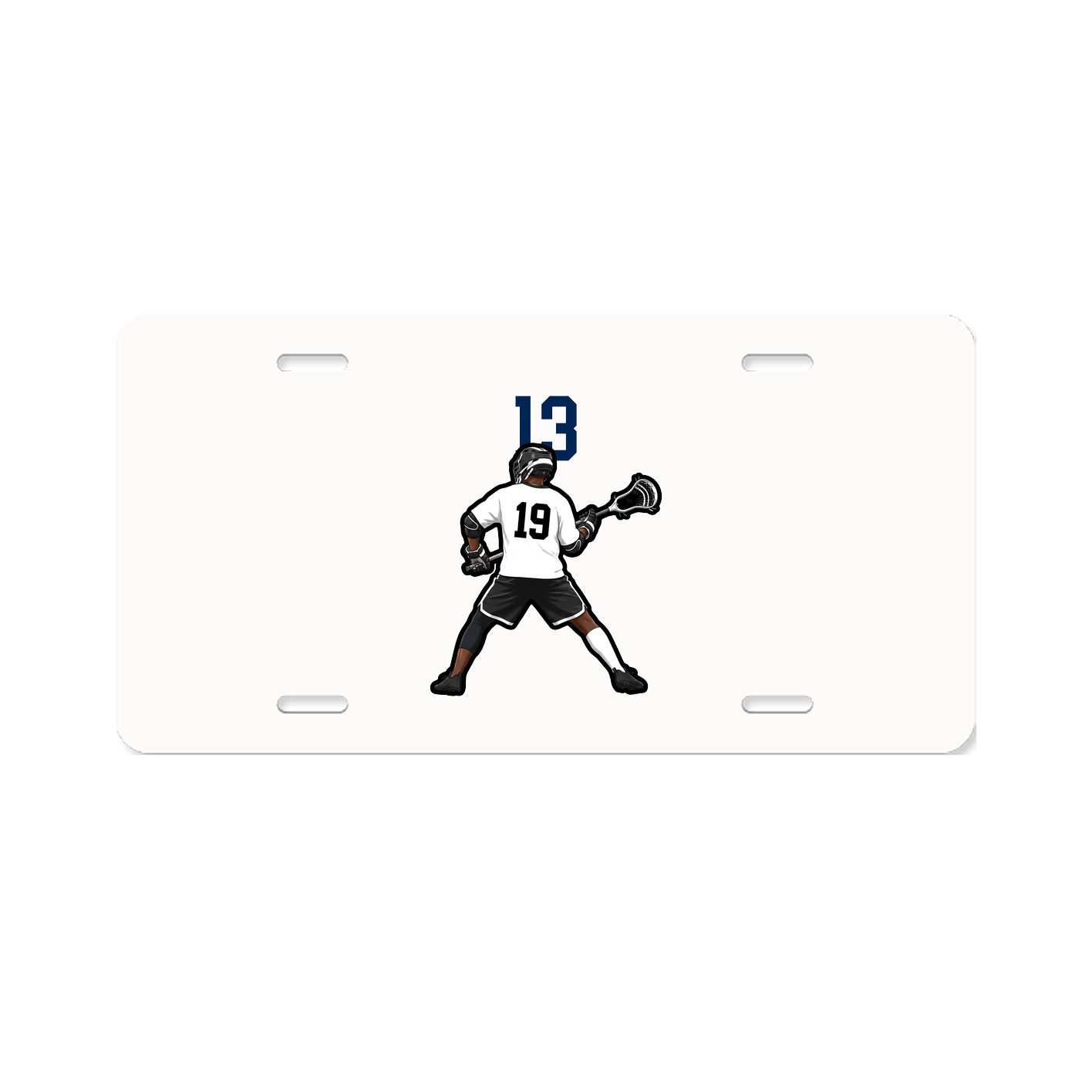 License Plate — Number Top in Classic
