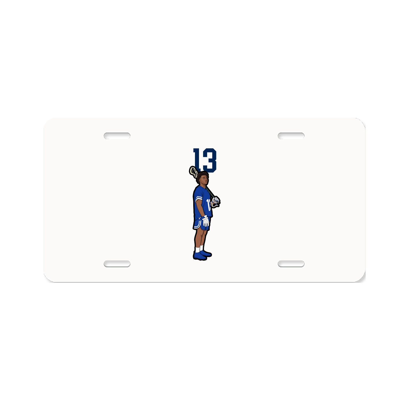 License Plate — Number Top in Classic