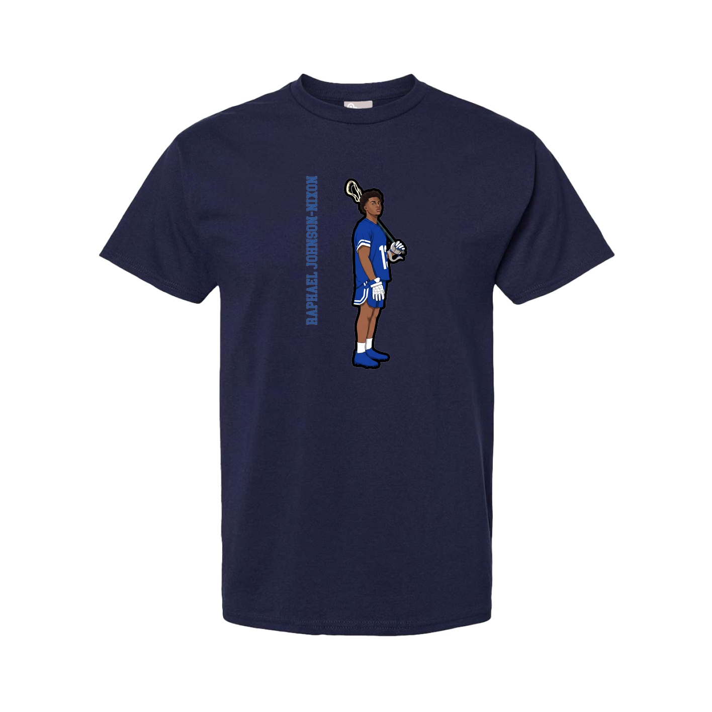 Tee — Name Vertical in Navy