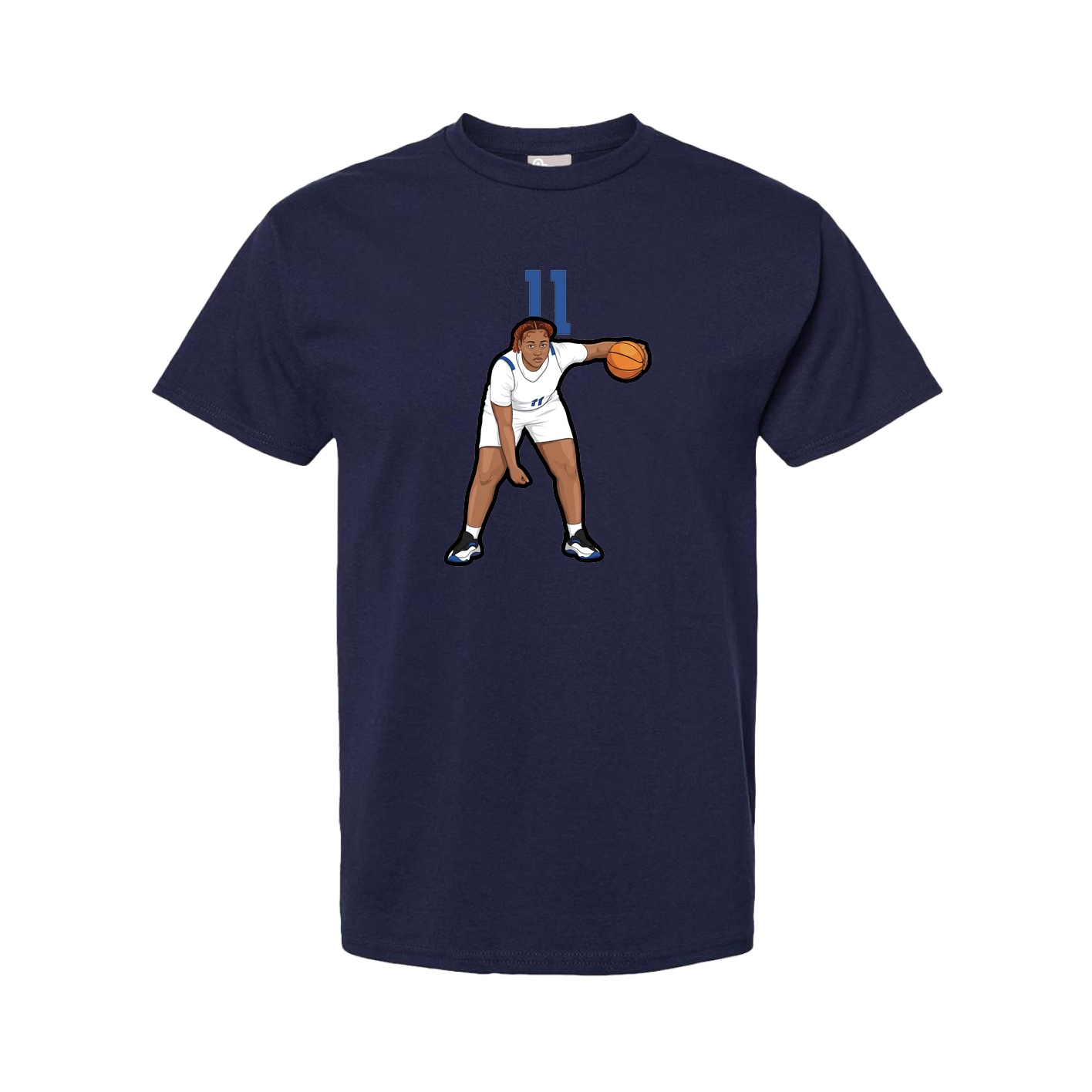 Tee — Number Top in Navy