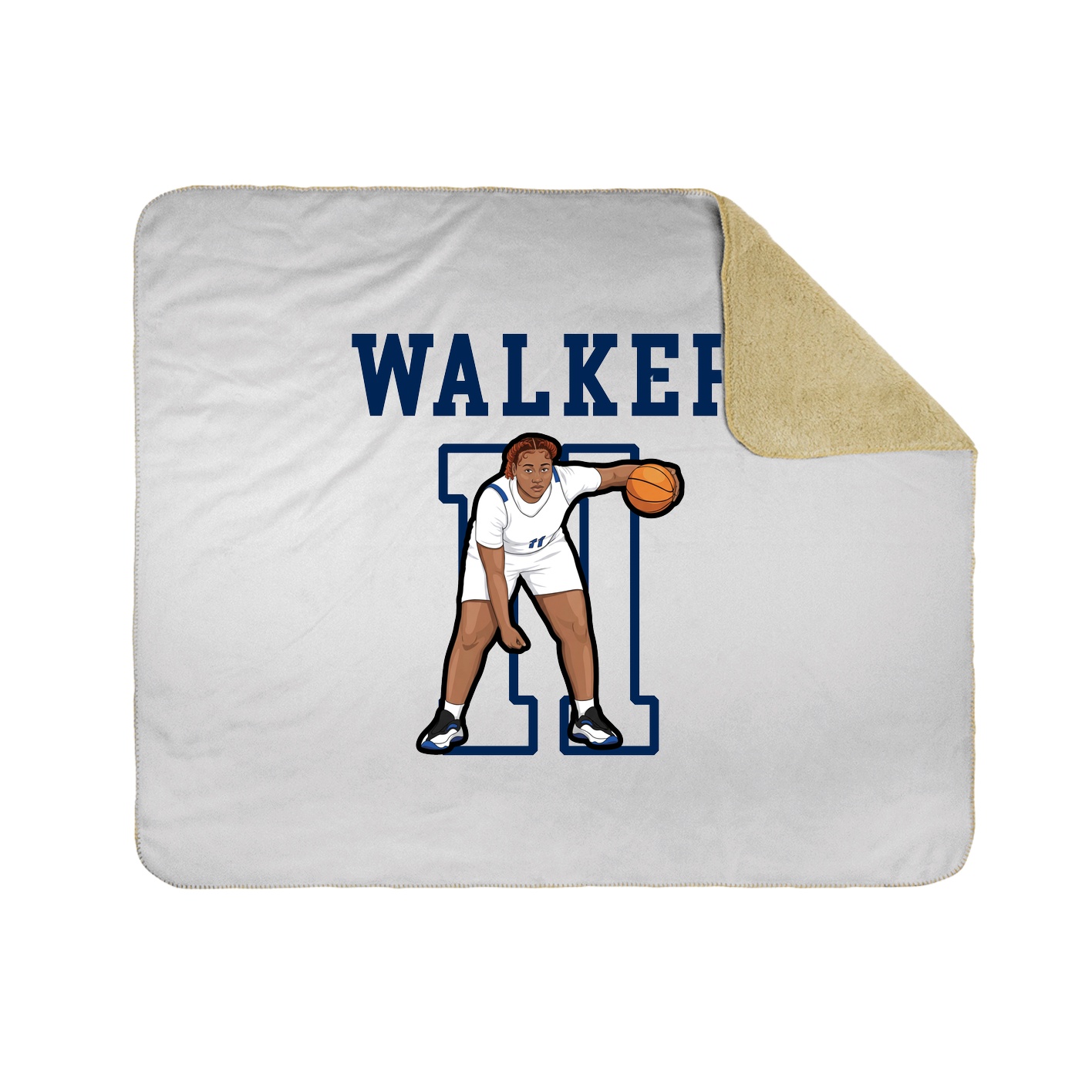 Throw Blanket — Shirsey in White