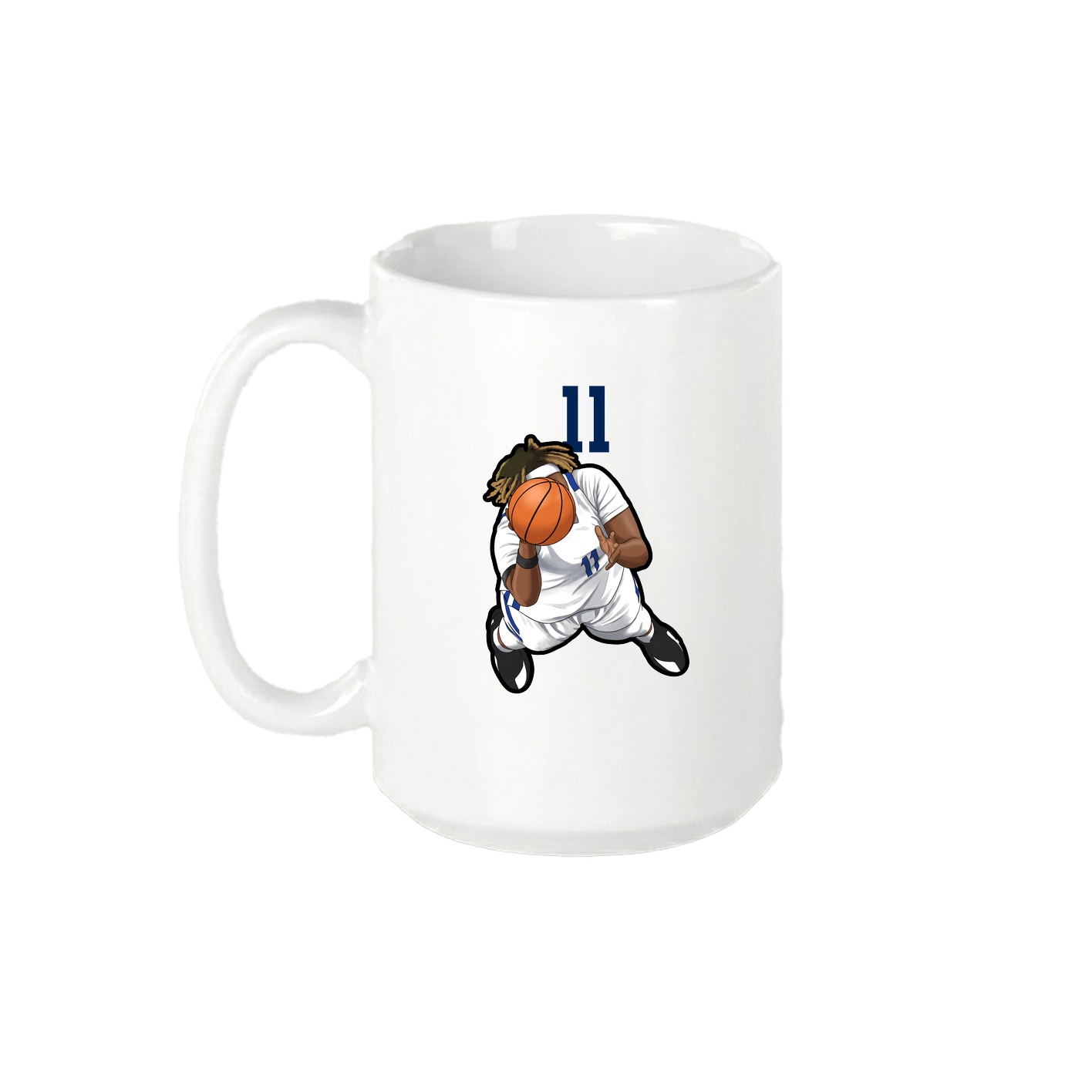 15oz Coffee Mug — Number Top in White