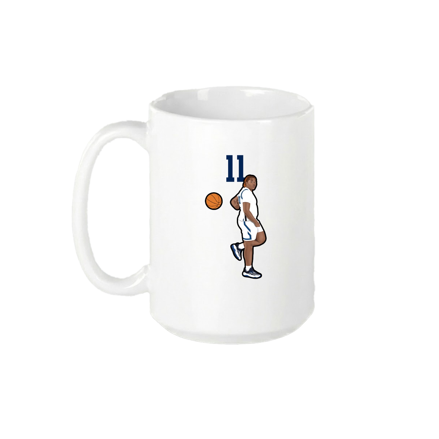 15oz Coffee Mug — Number Top in White