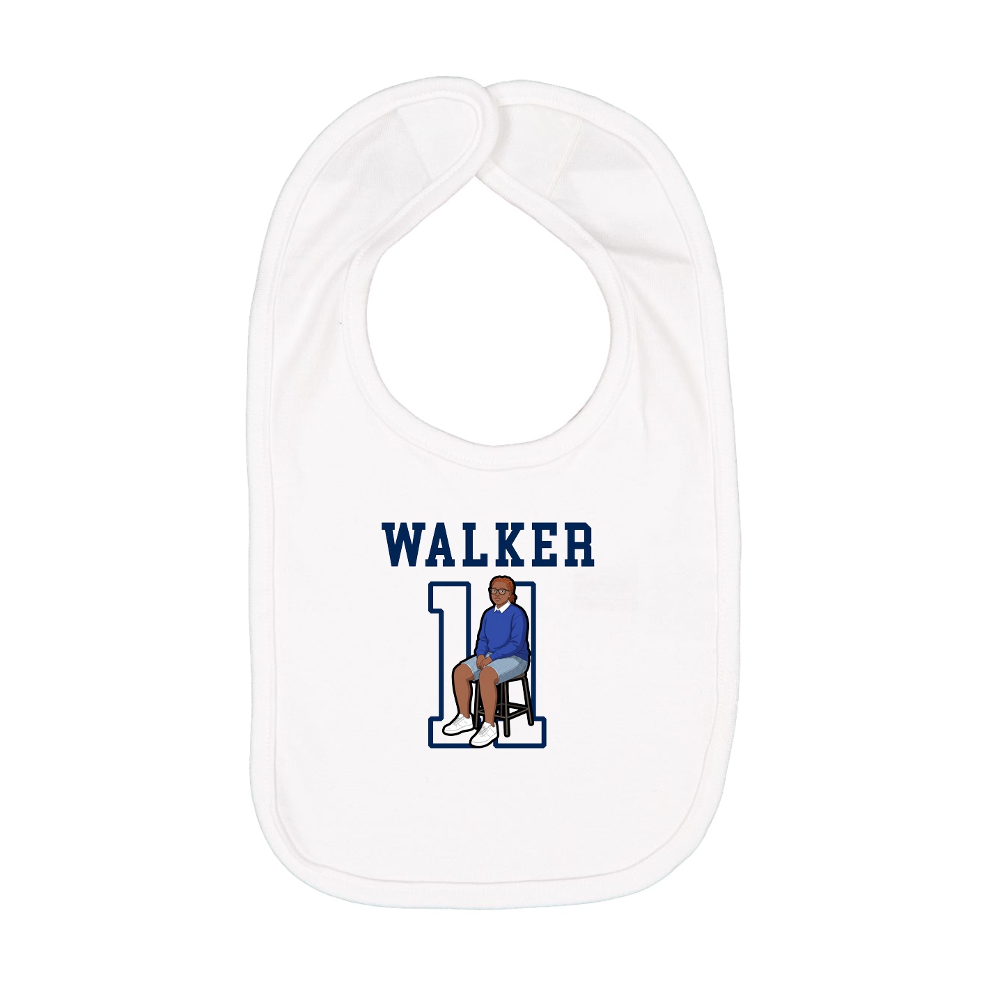 Infant Bib — Shirsey in White
