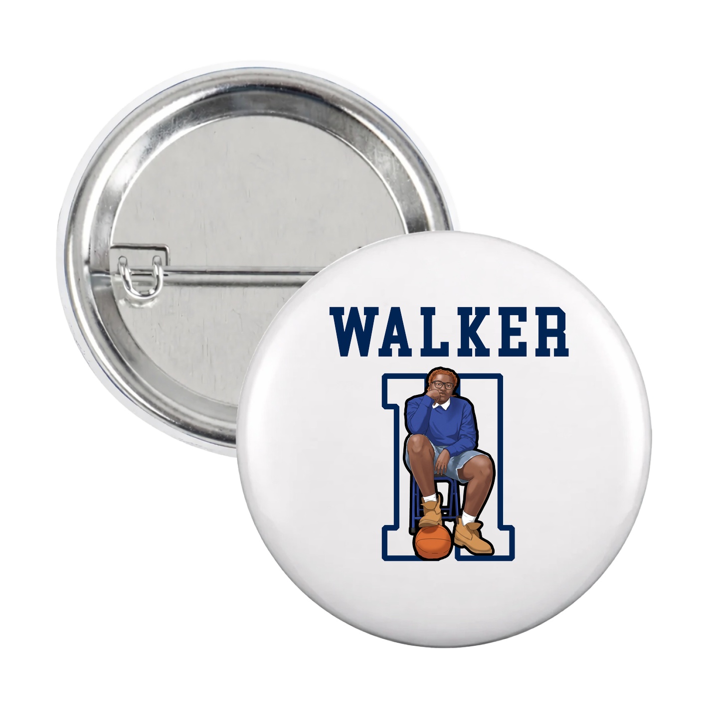 Game Day Button — Shirsey in White