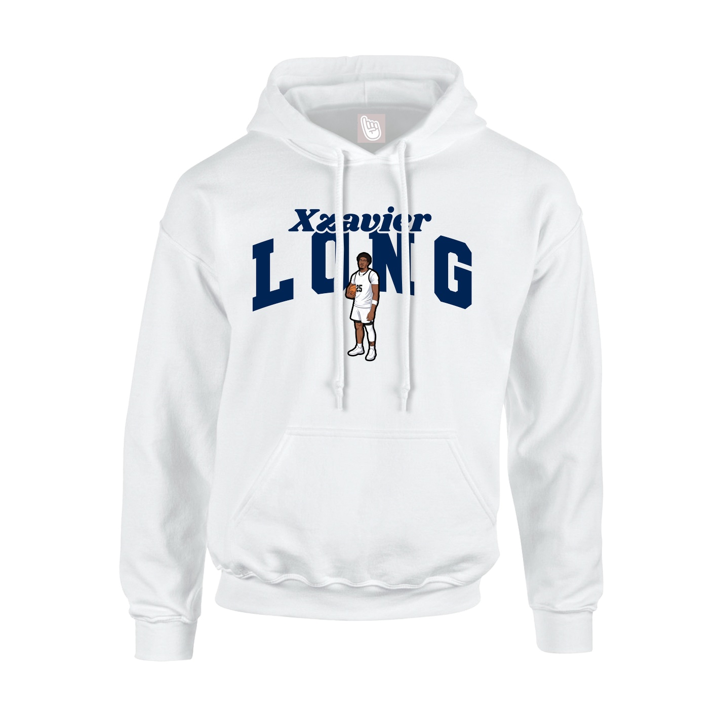 Youth Hoodie — Signature Arch in White