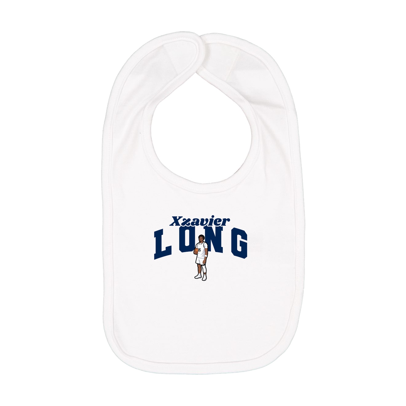 Infant Bib — Signature Arch in White