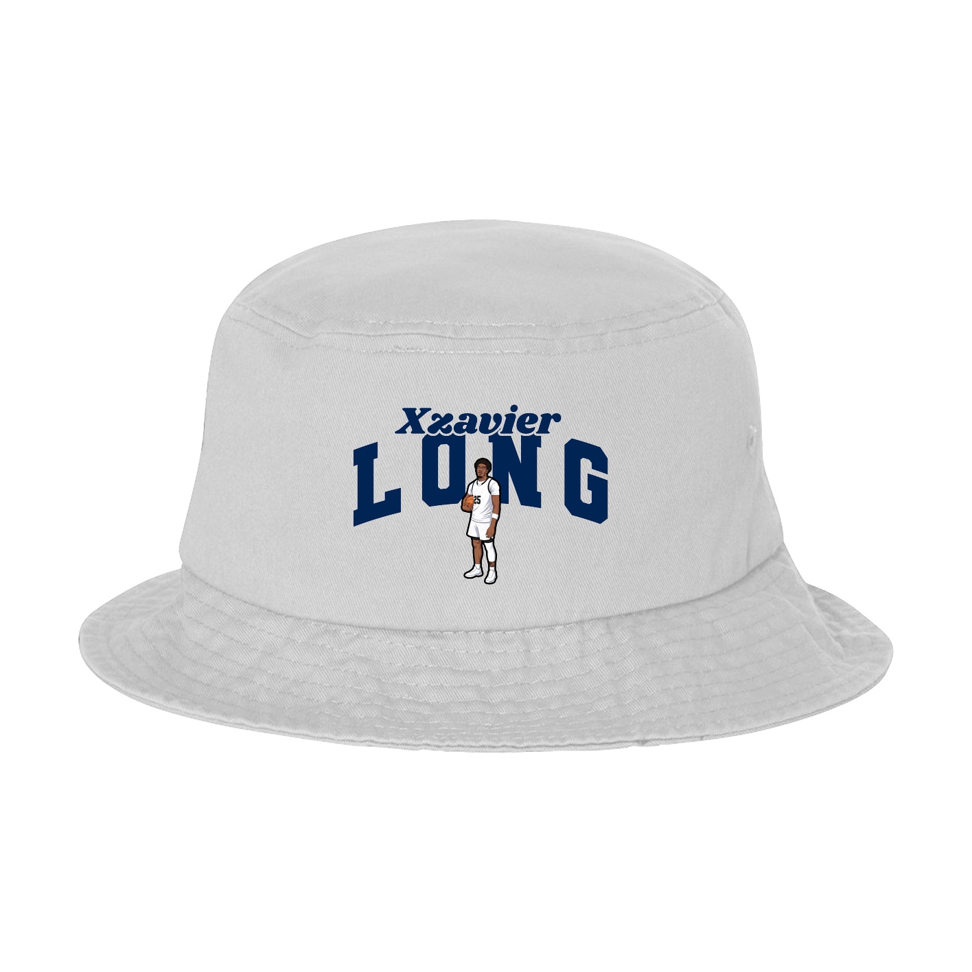 Bucket Cap — Signature Arch in White