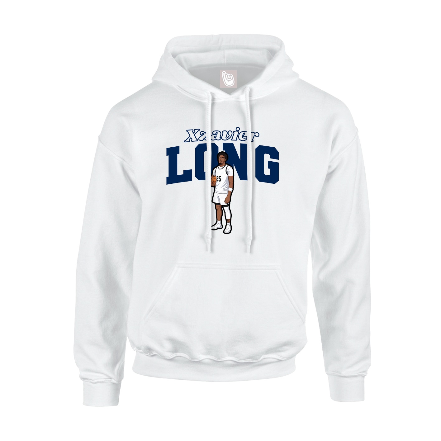 Hoodie — Name Arch in White