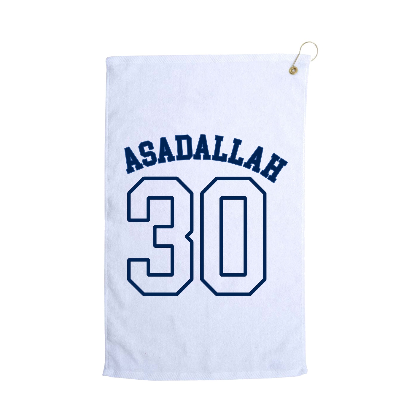 Golf Towel — Shirsey Arch in White