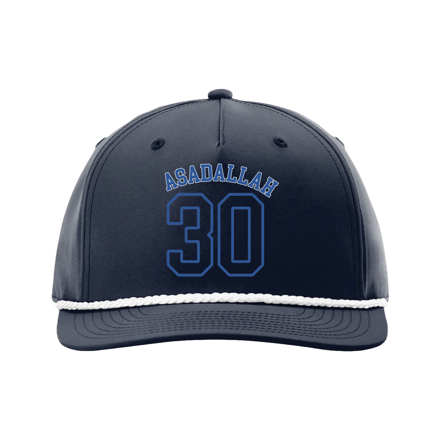 Five-Panel Classic Rope Cap — Shirsey Arch in Navy