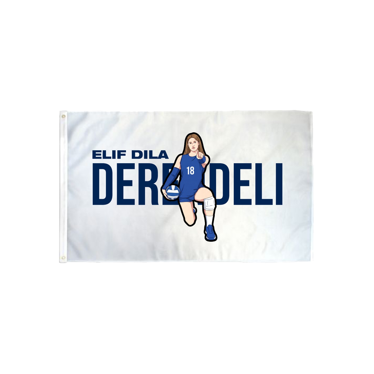 3x5 Flag — Player Name in Classic