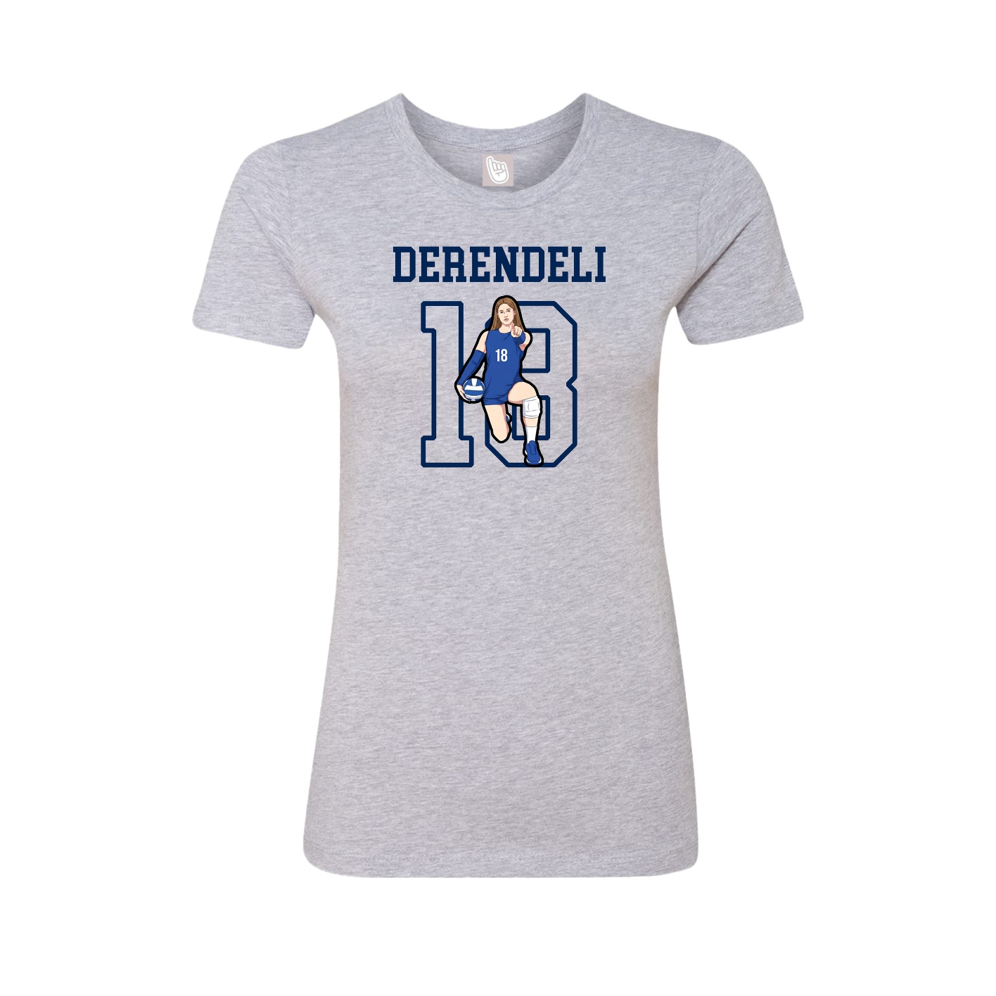 Fitted Women's Tee — Shirsey in Grey