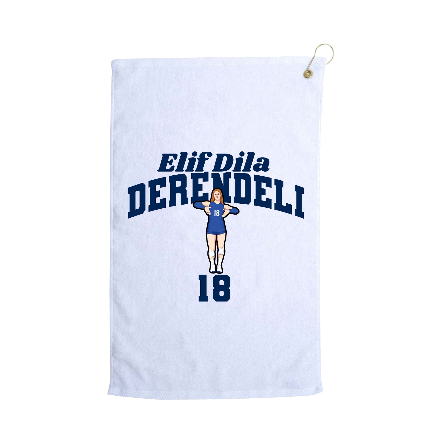 Golf Towel — Signature Arch in White