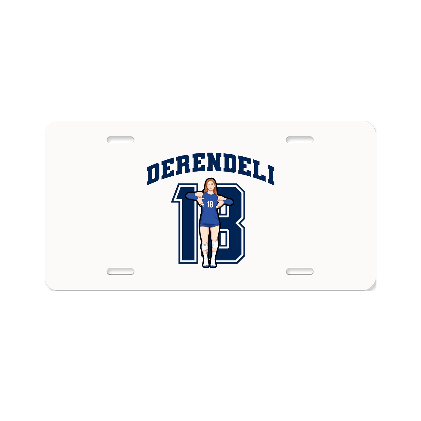 License Plate — Number in Classic