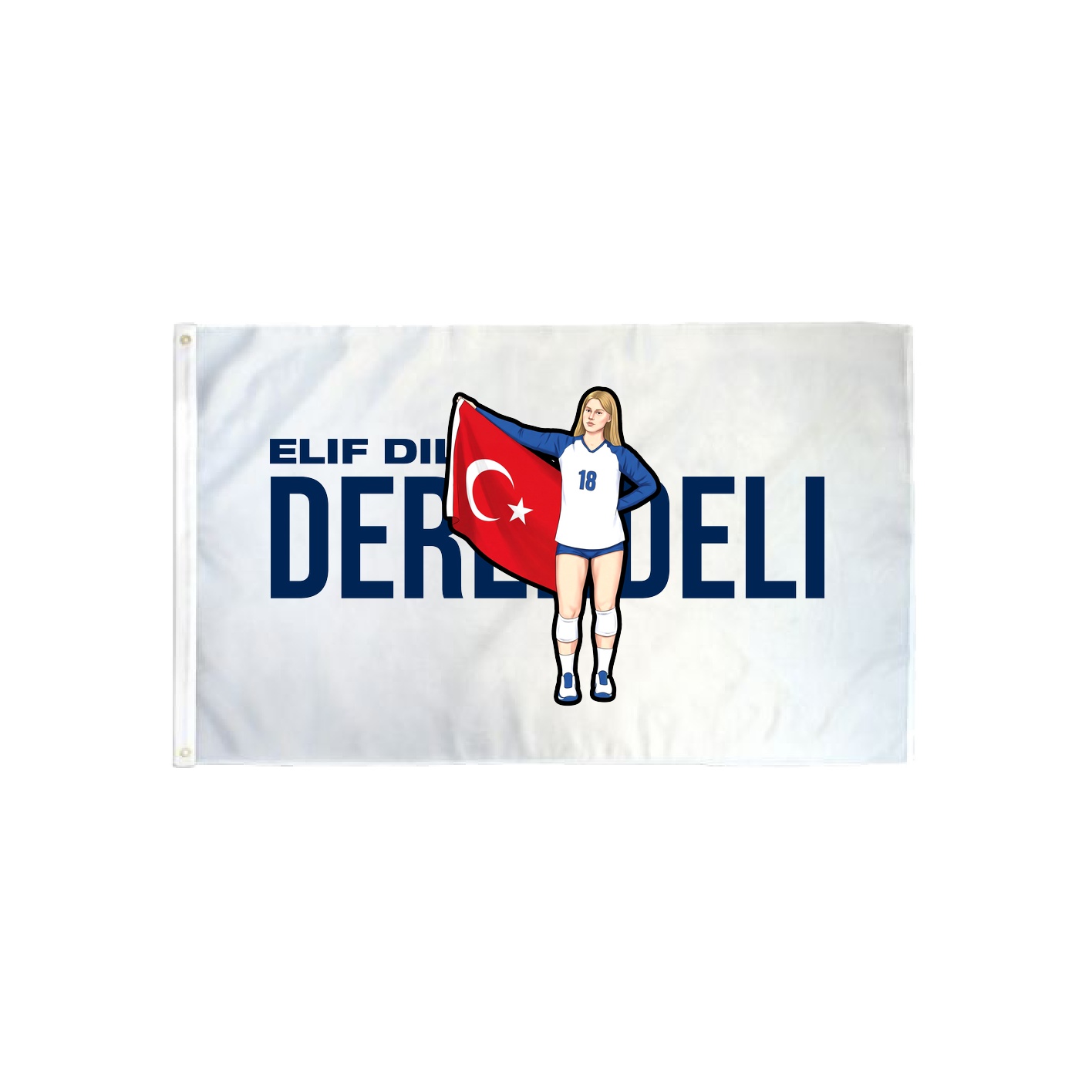 3x5 Flag — Player Name in Classic