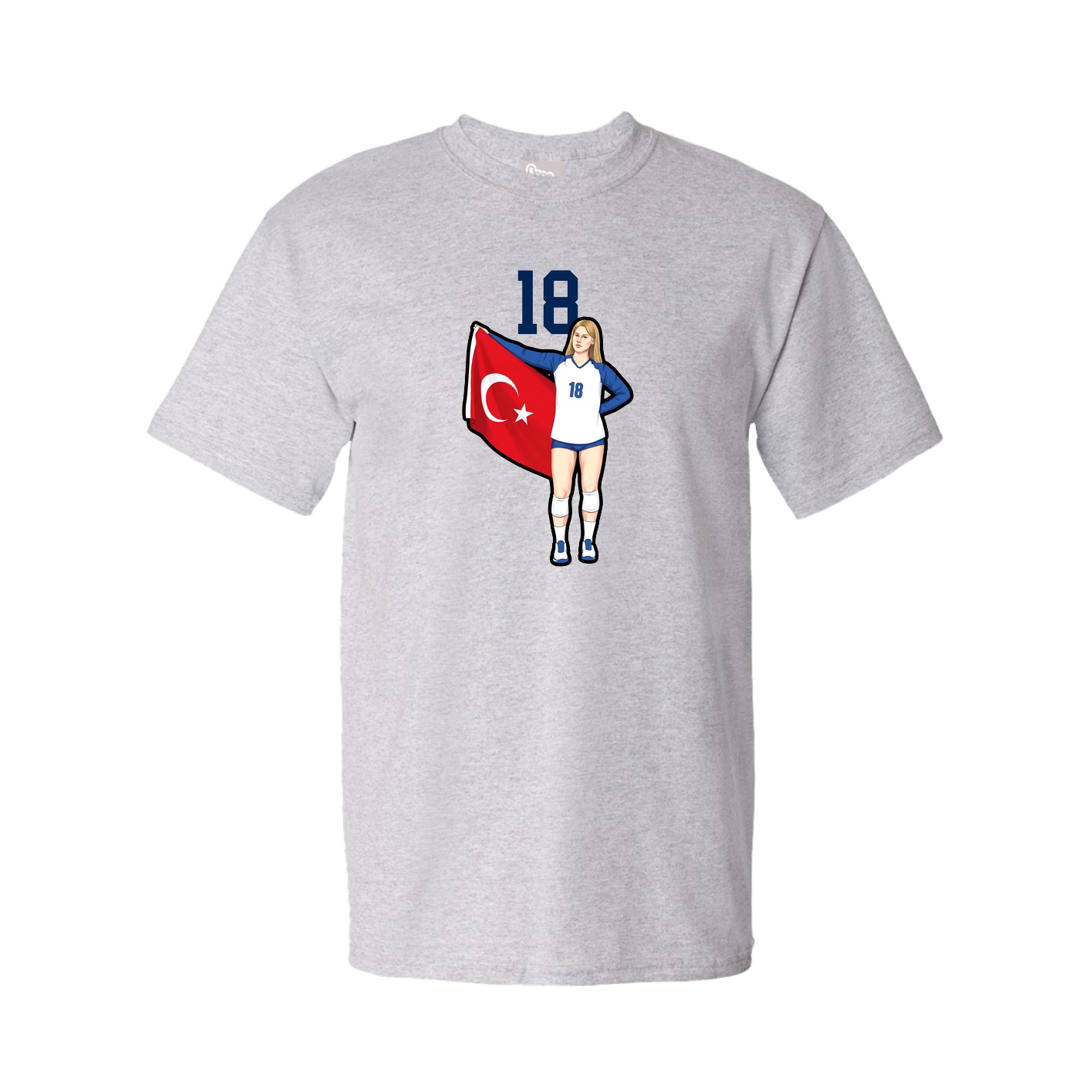 Tee — Number Top in Grey