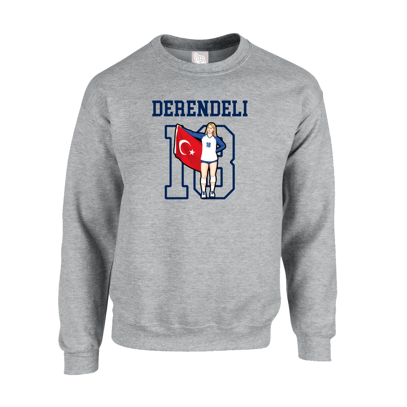 Fleece Crew — Shirsey in Grey