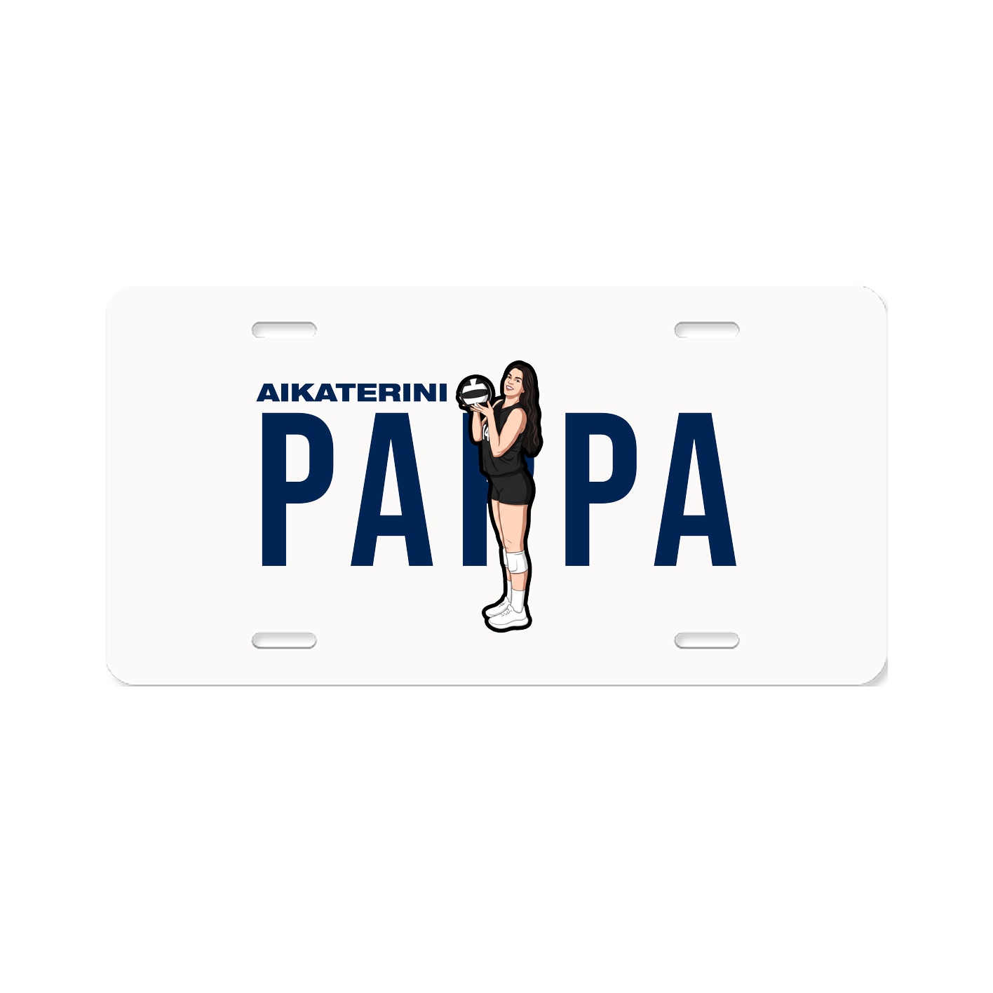 License Plate — Player Name in Classic