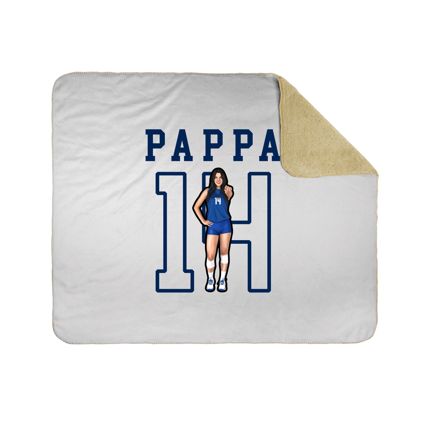 Throw Blanket — Shirsey in White