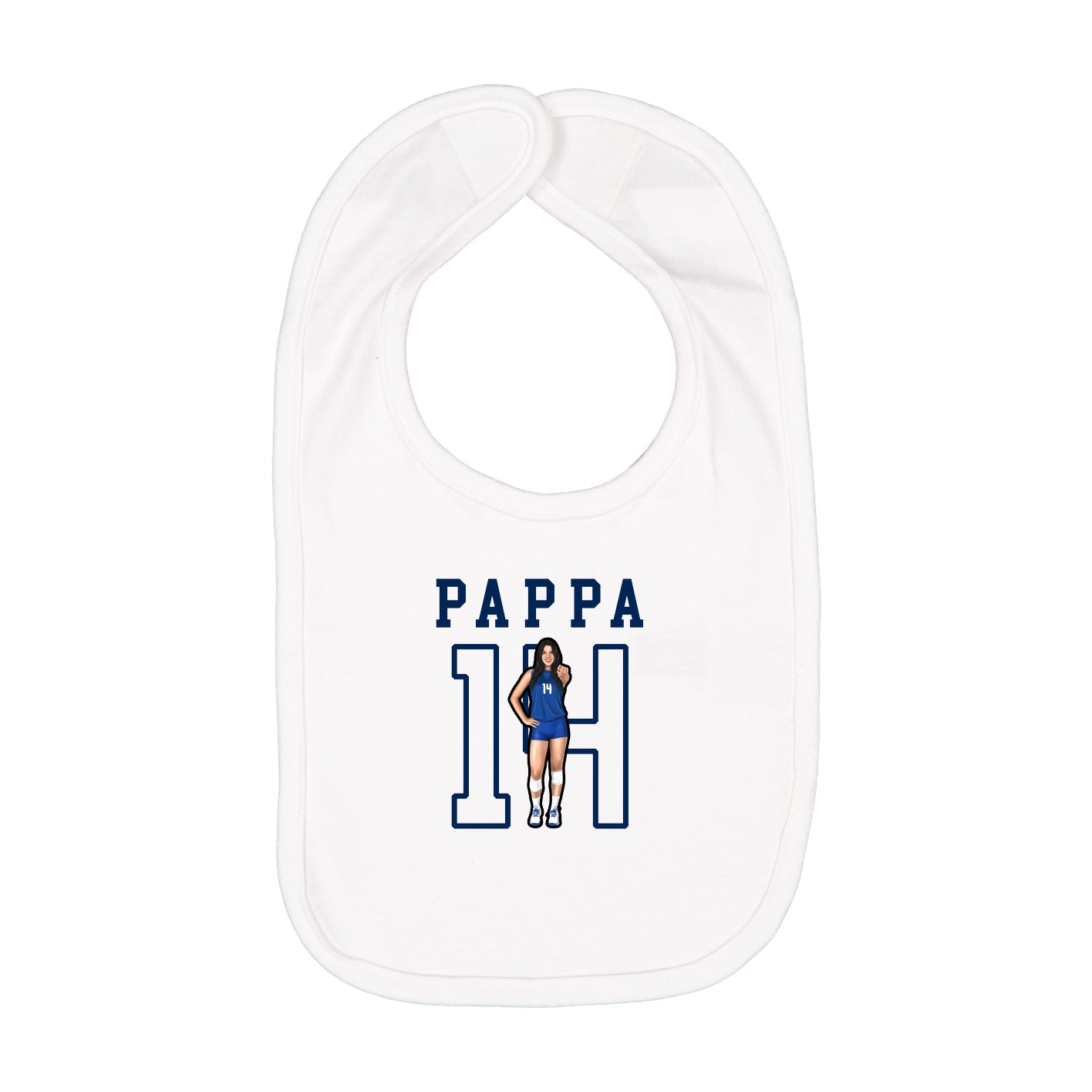 Infant Bib — Shirsey in White