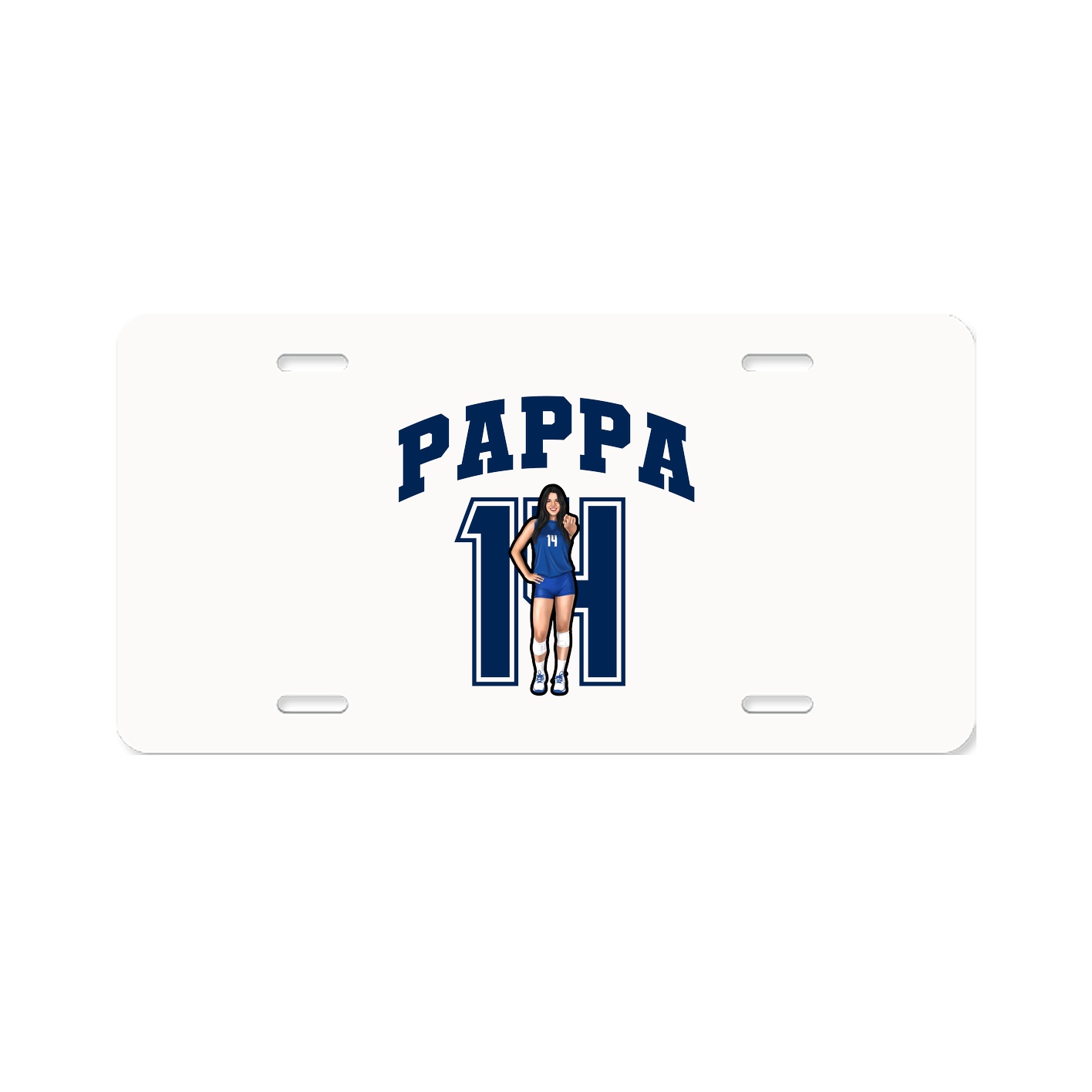 License Plate — Number in Classic