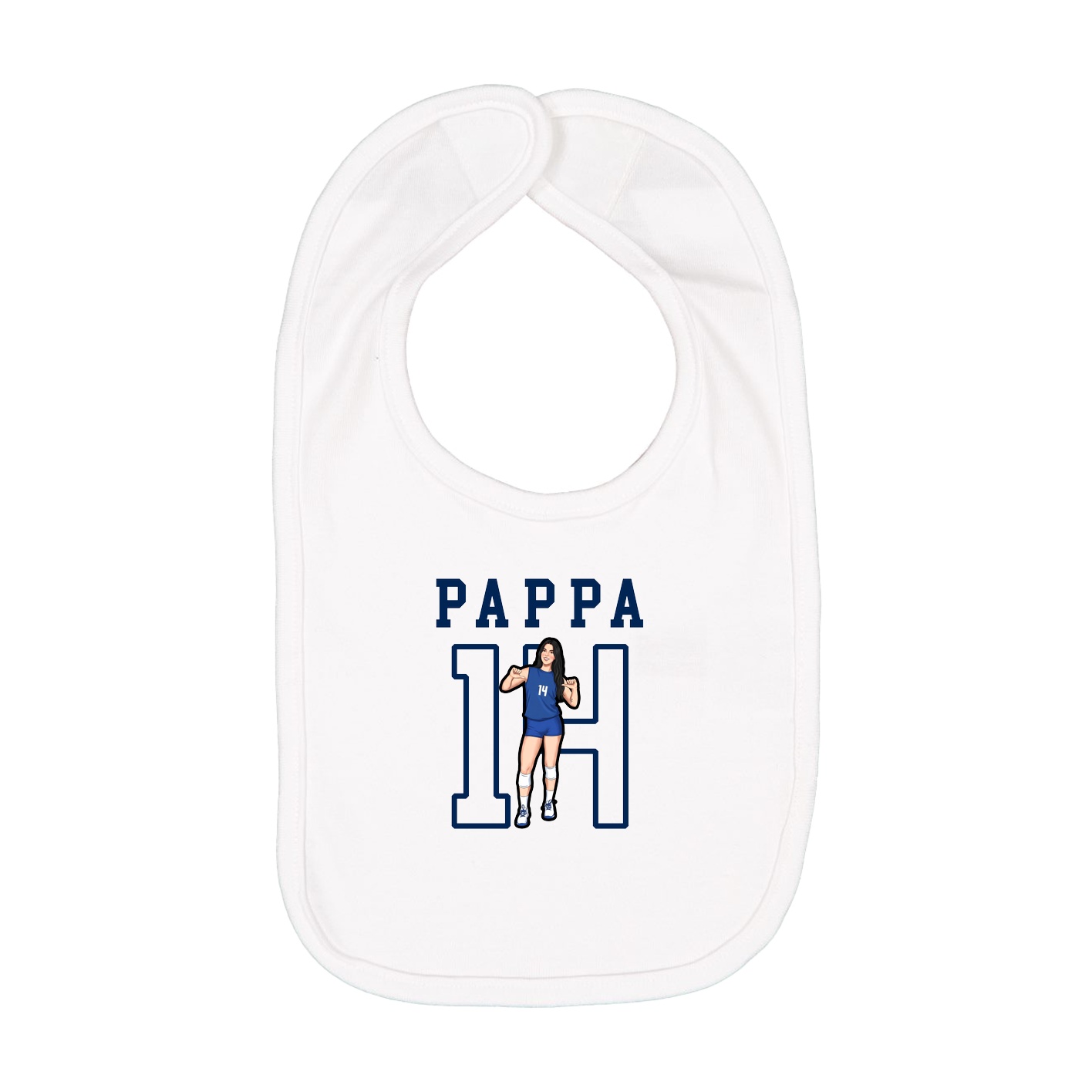 Infant Bib — Shirsey in White