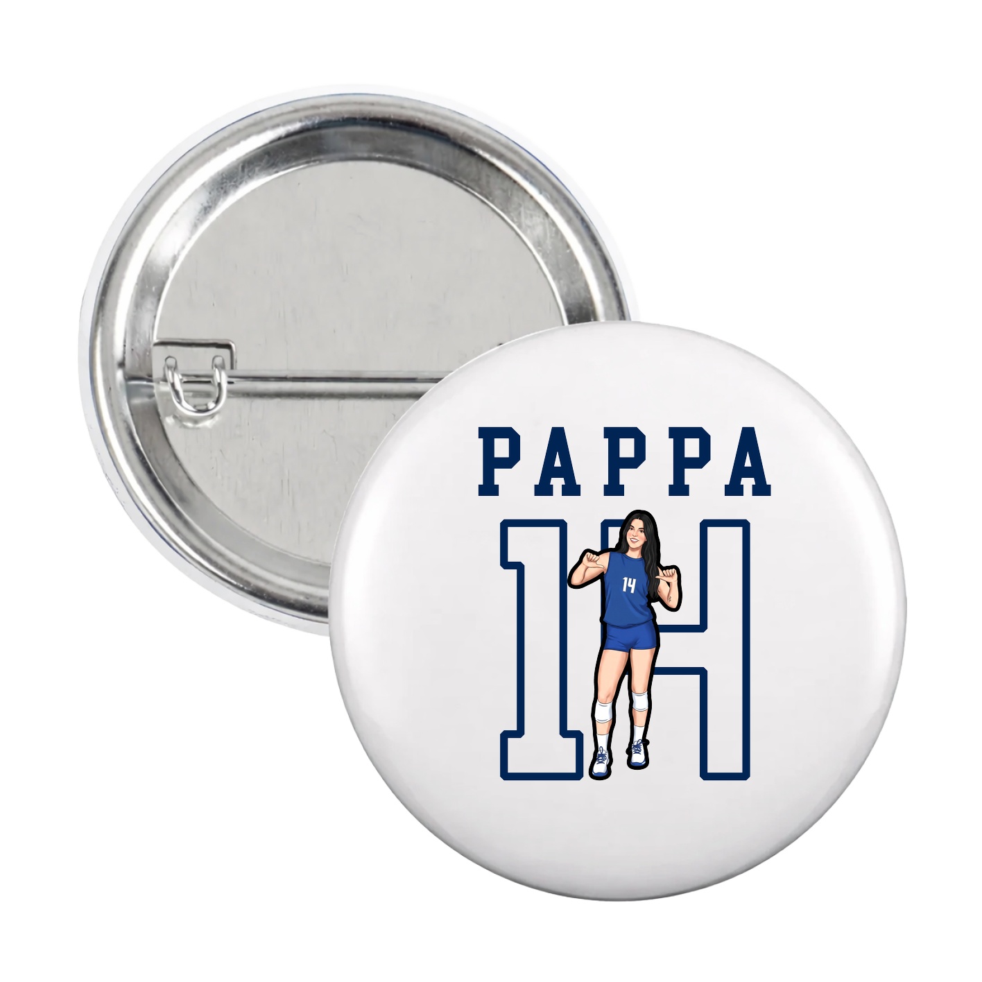 Game Day Button — Shirsey in White