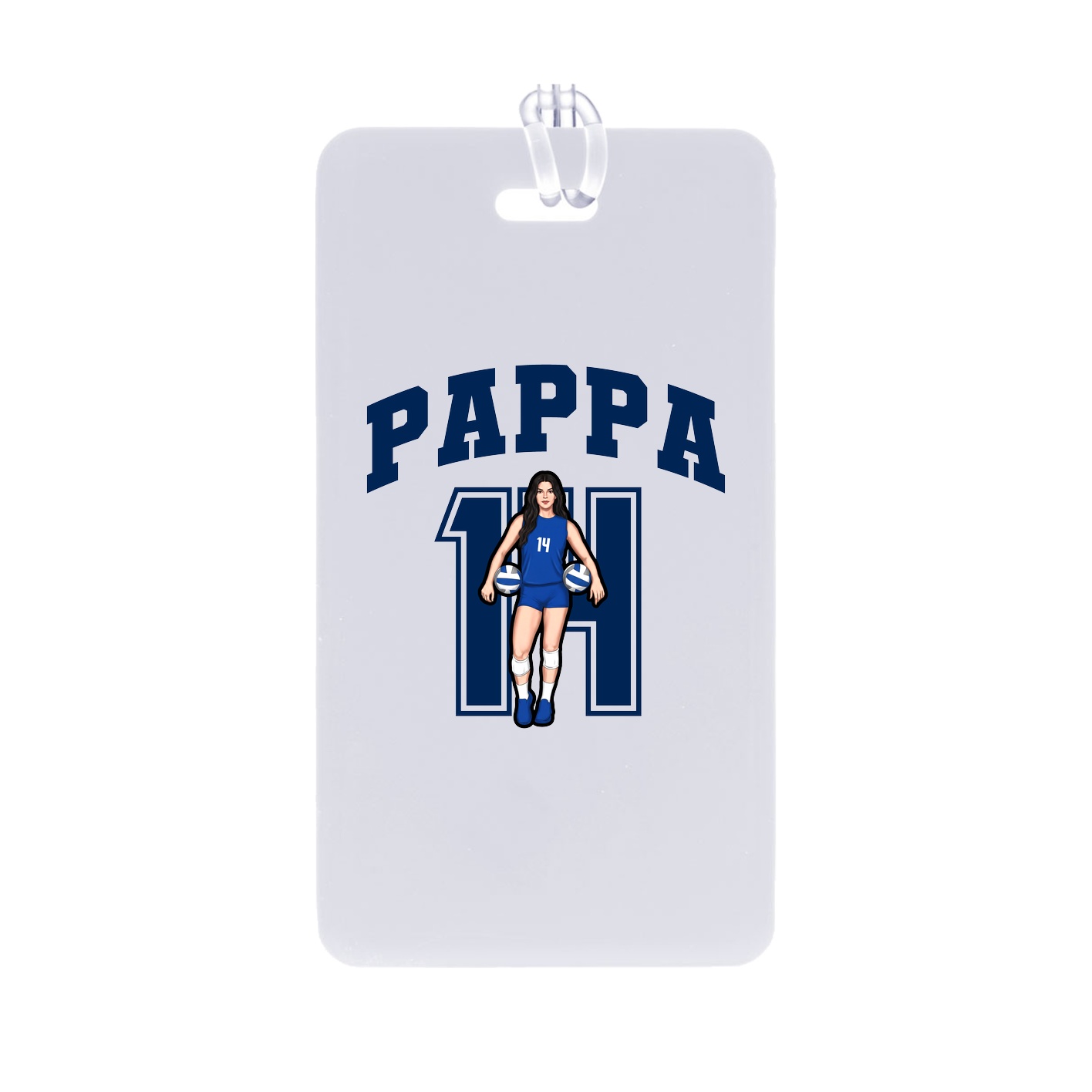 Bag Tag — Number in Classic