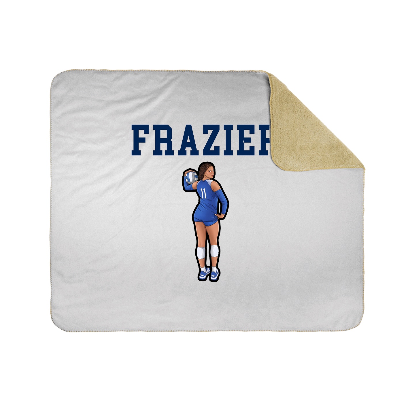 Throw Blanket — Shirsey in White