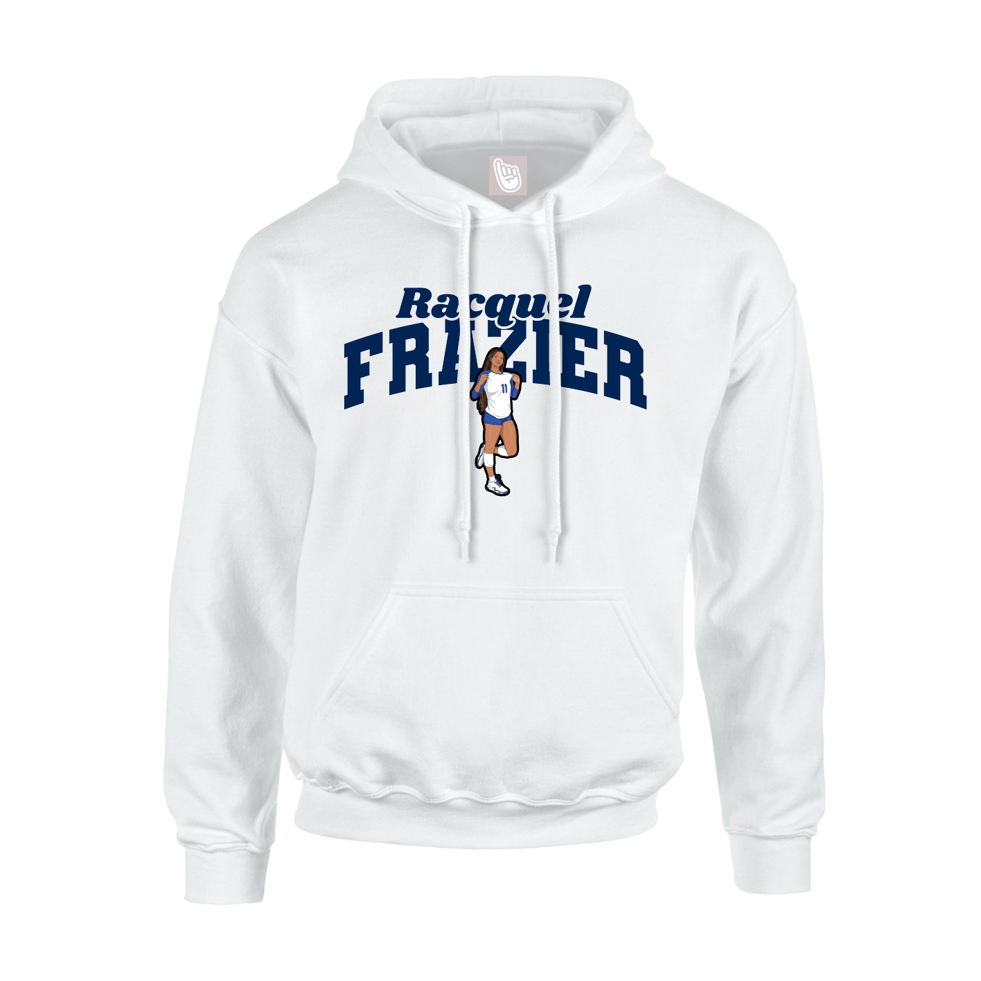 Youth Hoodie — Signature Arch in White