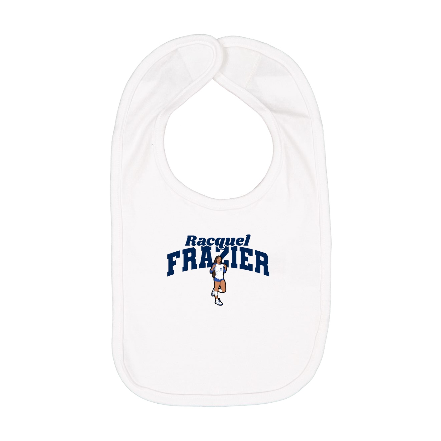 Infant Bib — Signature Arch in White