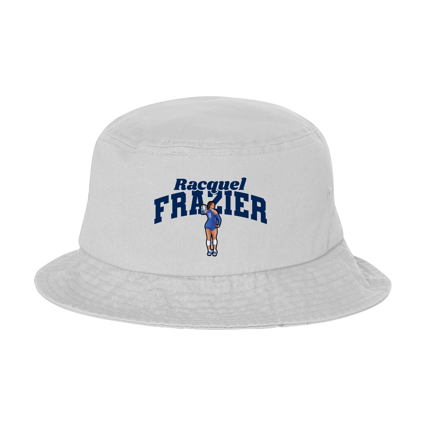 Bucket Cap — Signature Arch in White