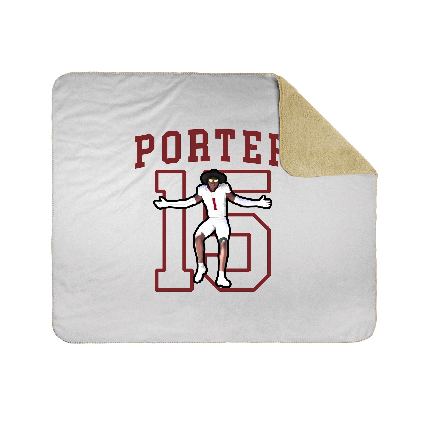 Throw Blanket — Shirsey in White