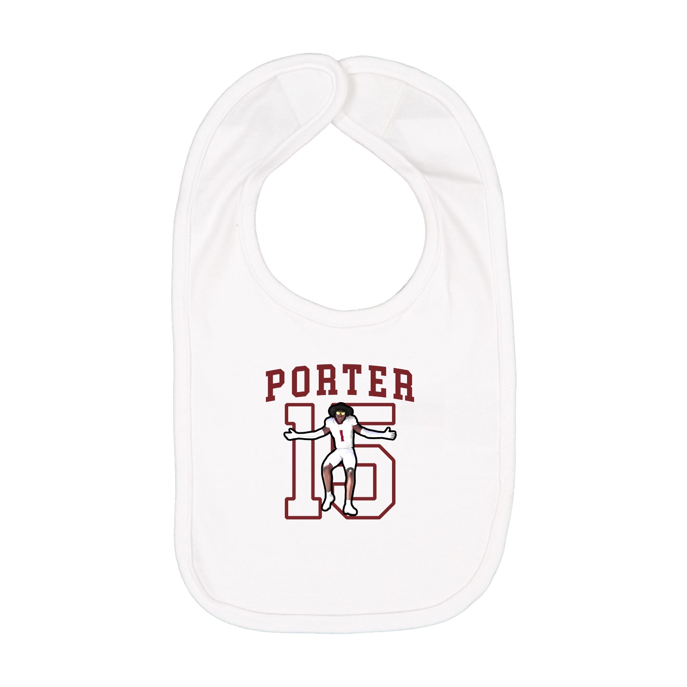 Infant Bib — Shirsey in White