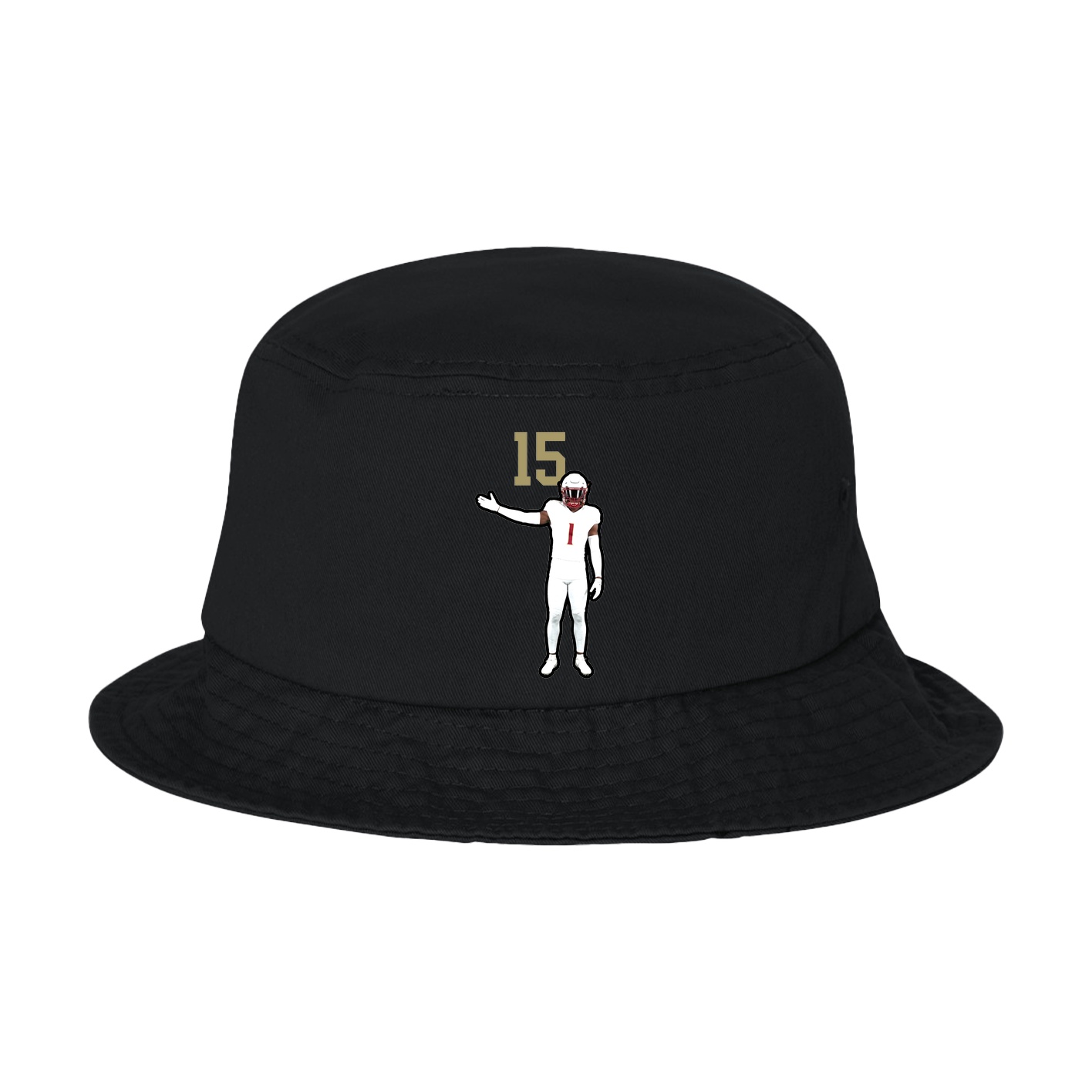 Bucket Cap — Number Top in Black