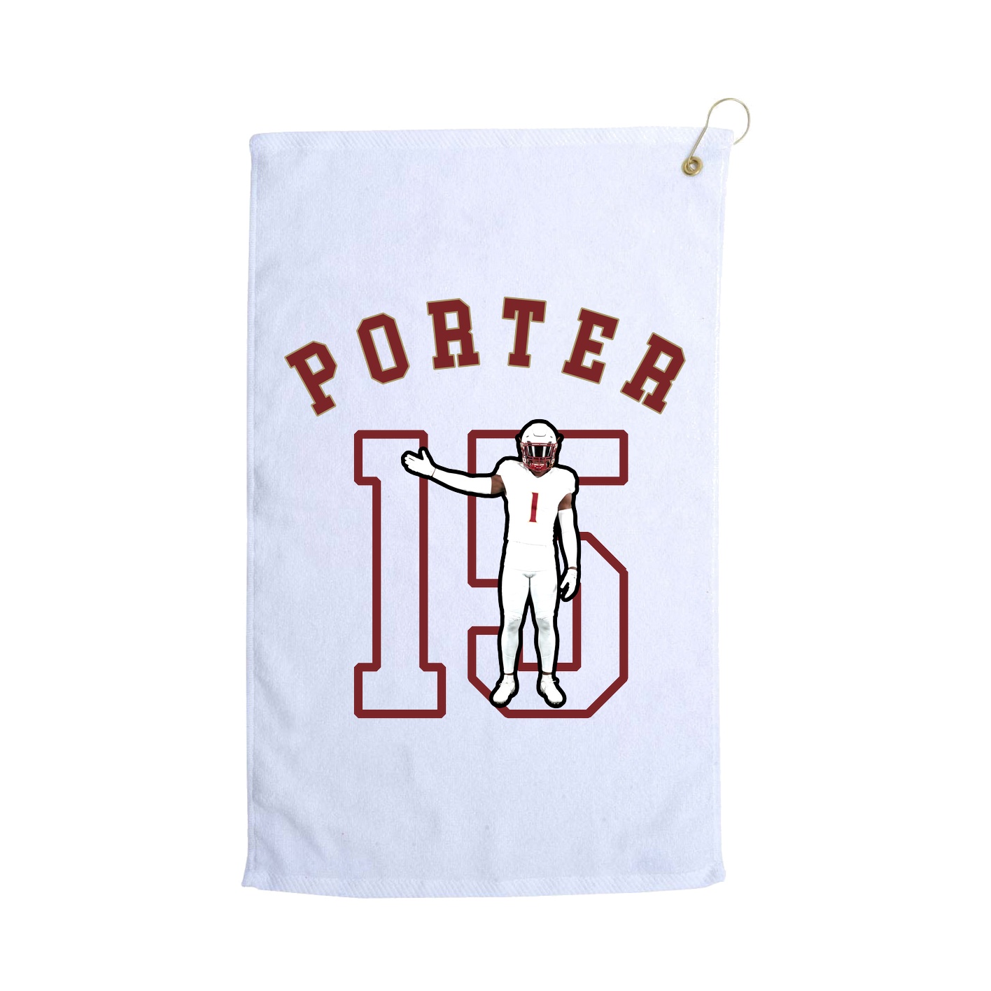 Golf Towel — Shirsey Arch in White