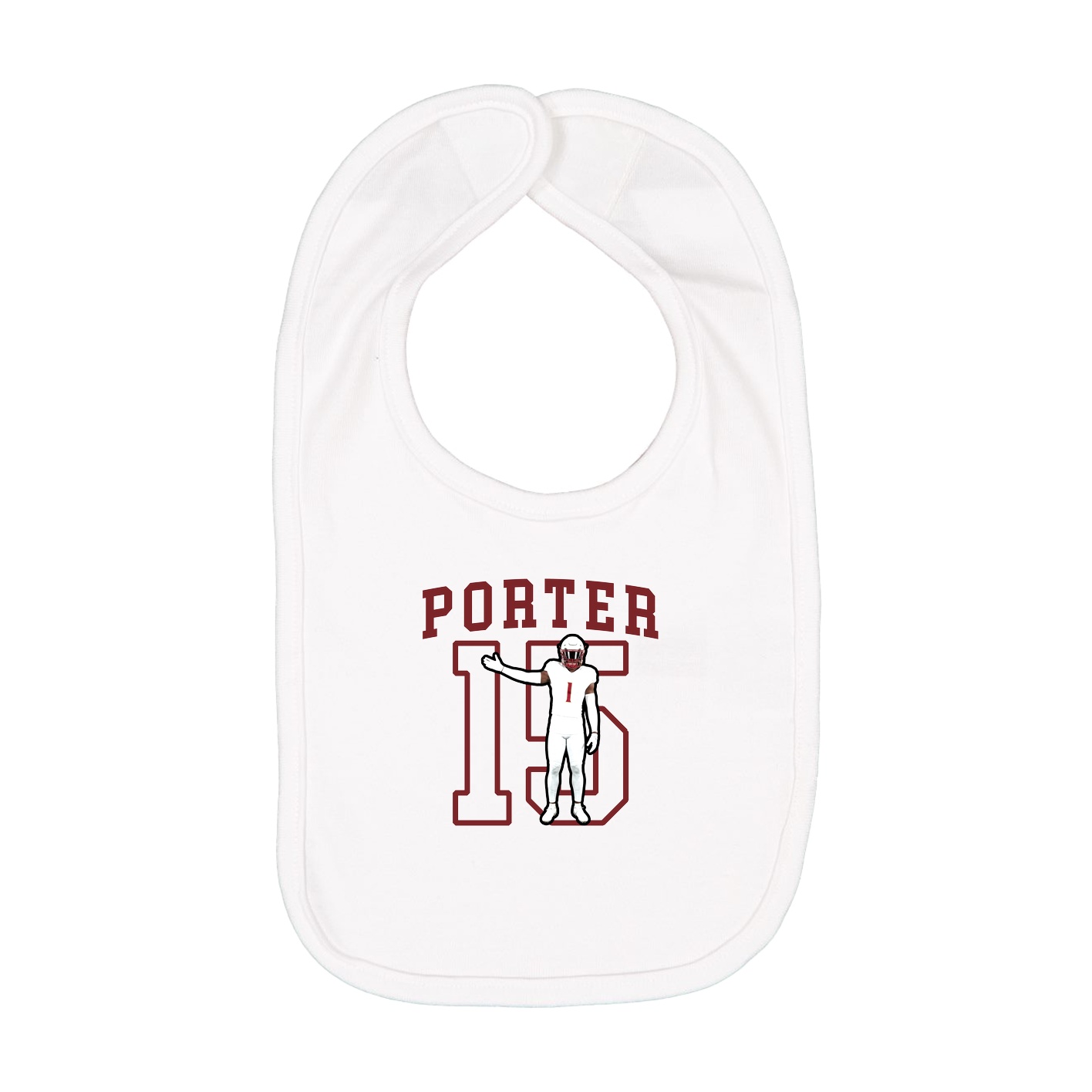 Infant Bib — Shirsey in White