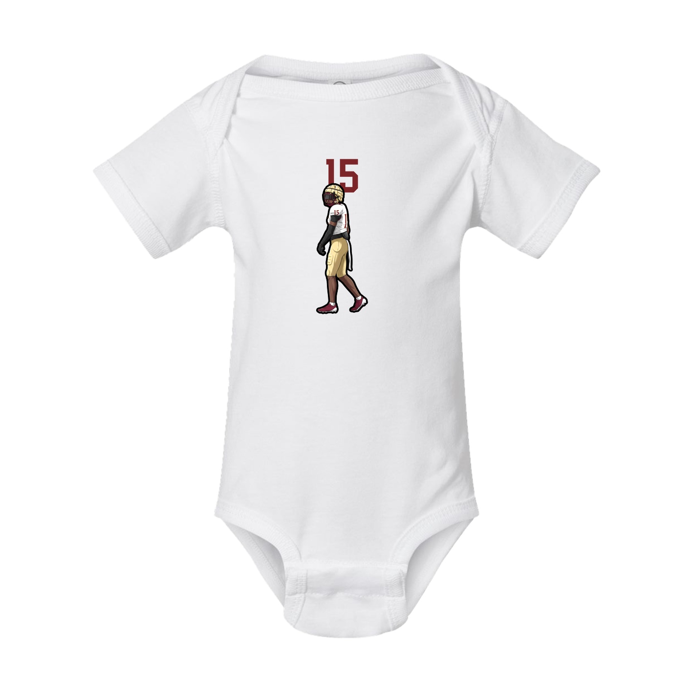 Baby Onesie — Number Top in White