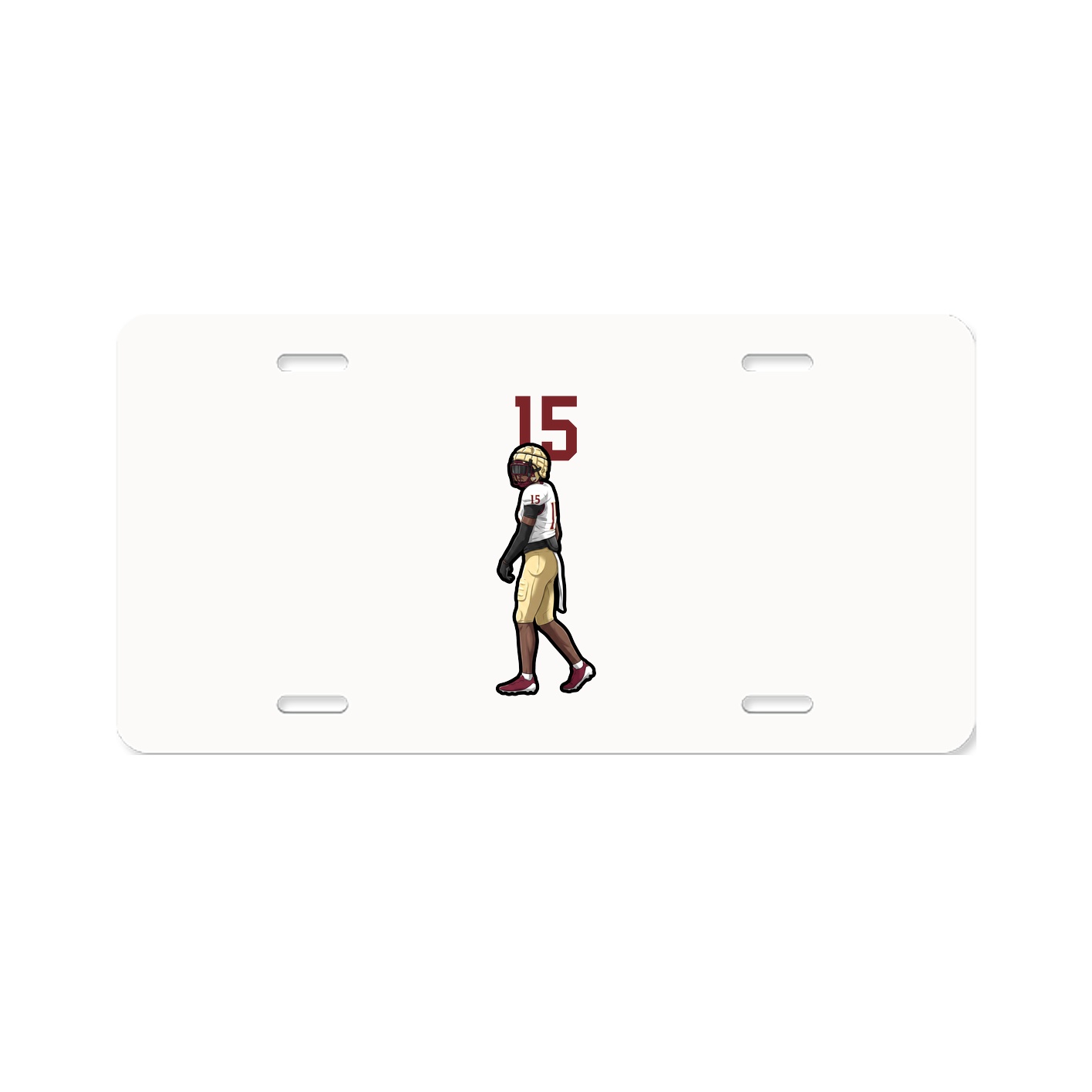 License Plate — Number Top in Classic