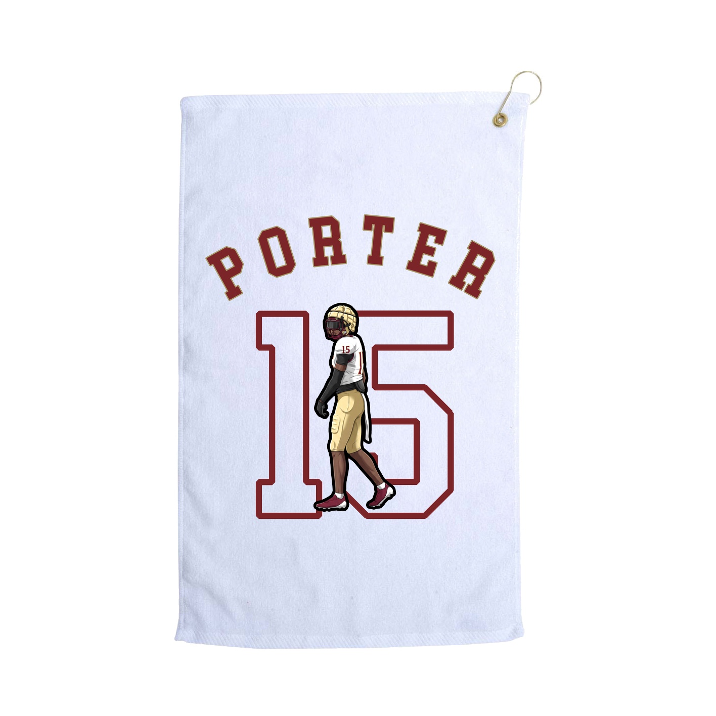 Golf Towel — Shirsey Arch in White