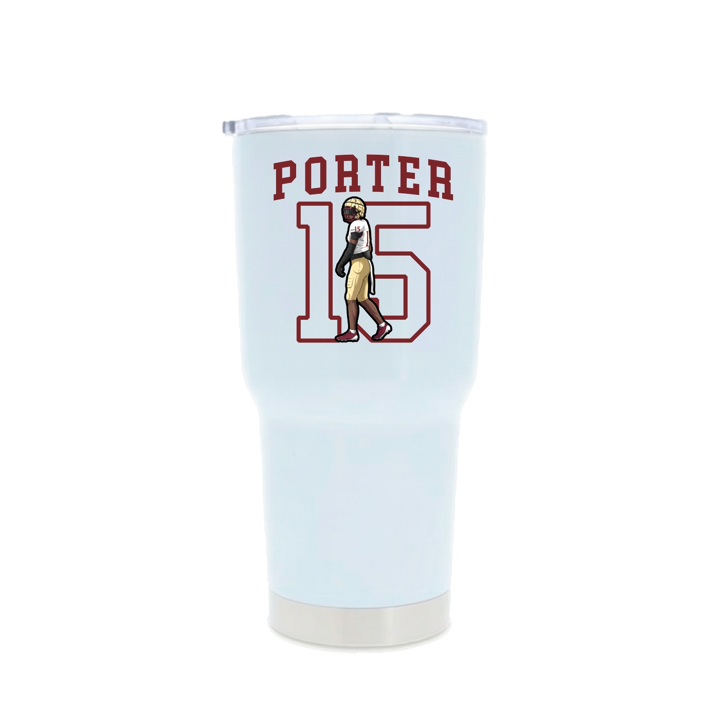 30oz Stainless Steel Tumbler — Shirsey in White