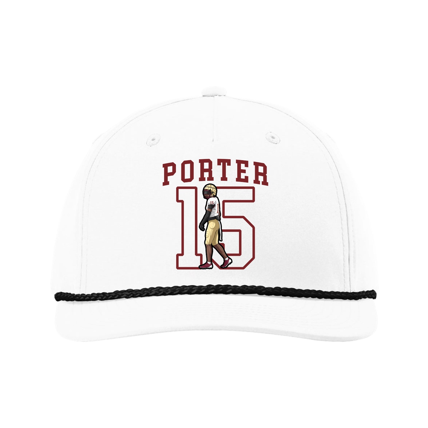 Five-Panel Classic Rope Cap — Shirsey in White